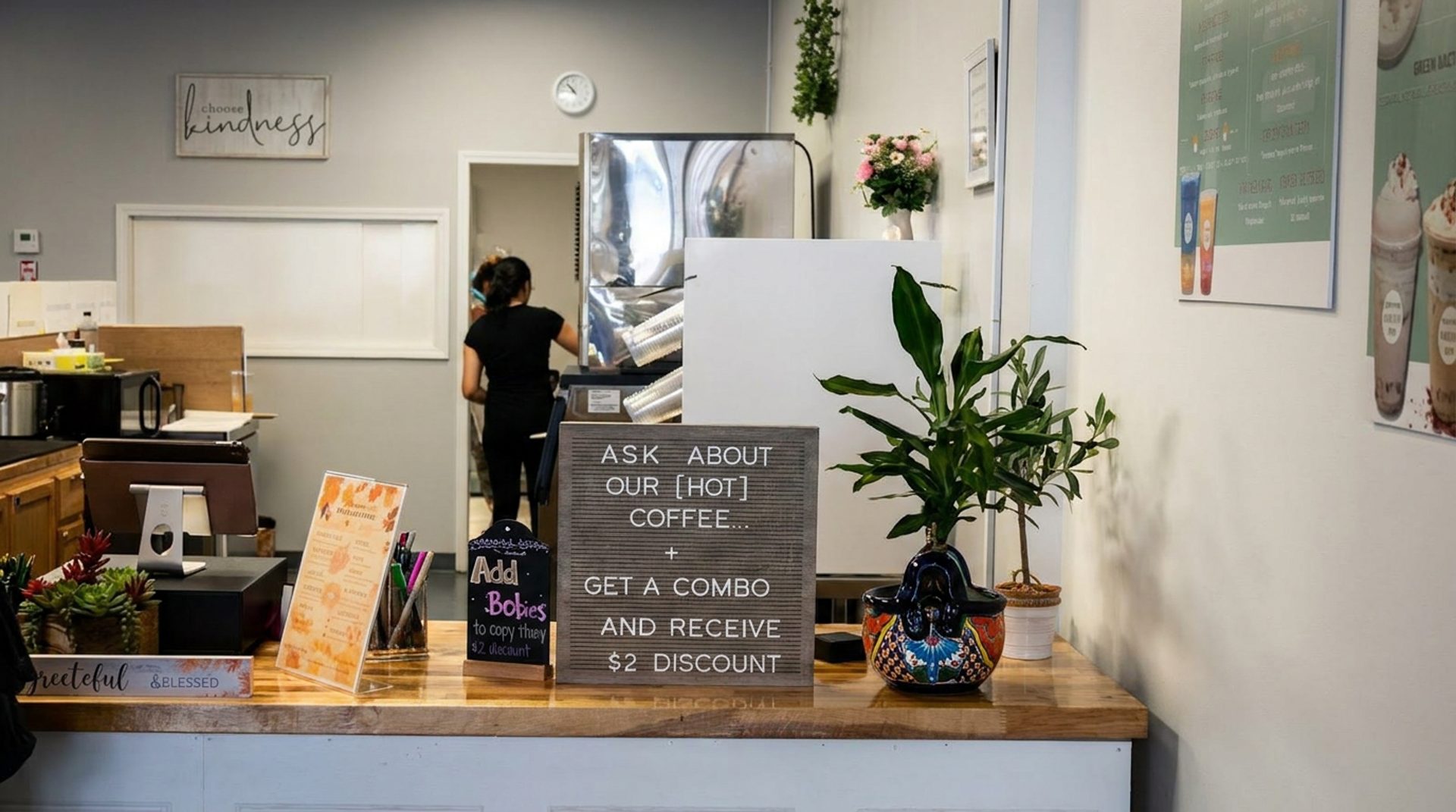 Help at the counter