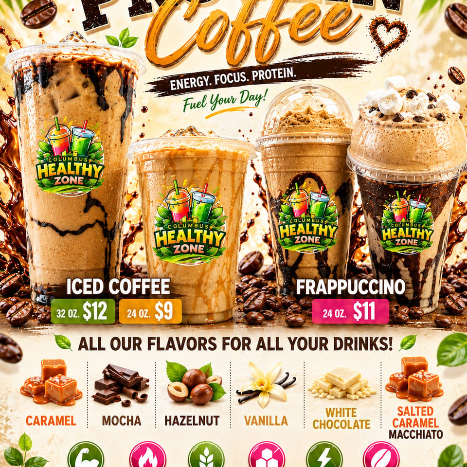 Protein coffee menu